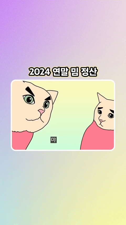연말 맞이 대한민국 2024 밈 정산.gif | 인스티즈